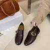 Estilo Old Money 2026 Cinturón de Cuero Retro Estilo Británico Nueva Moda Versátil Zapatos de Vestir Mocasines para Mujer Zapatos de Vestir de Fondo Plano Hebilla de Otoño