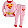 Nueva camiseta de manga larga de algodón para niños Hulk, ropa de casa, pijama infantil, camiseta y pantalón, Halloween, Batman, Superman