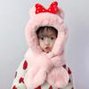 Gorro de invierno de dibujos animados para niños, estilo coreano, bonito gorro con protección para las orejas para bebés, bufanda para niños y niñas, gorro todo en uno, gorra para niños