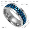 Anillo de Cadena Giratoria de Acero de Titanio de 8 mm para Hombre, Popular en Amazon para Comercio Exterior, Acero Inoxidable, Números Romanos, Anillo Giratorio