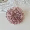 Elástico de Organza Plisada Esponjoso Estilo Coreano con un Ambiente Relajado para Niñas, Lazo para Cola de Caballo
