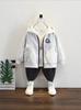 Jaqueta de Menino Moda Primavera Novo Moletom Infantil de Primavera e Outono com Capuz Algodão Puro Top Casual Meninos Tendência