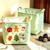 Cesta de coche plegable de moda estilo Navidad, impermeable y resistente al desgaste, para organizar juguetes y artículos varios en el maletero del coche, cesta de almacenamiento plegable
