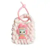 Bolsa de monedas tejida a mano estilo japonés Dopamina Llavero Gato Kt Hilo Creativo Crochet Bolsa de Almacenamiento Colgante Regalo