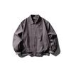 North Boundary Roupa Masculina Estilo Americano Marca Tendência Outono 2025 Nova Jaqueta Workwear Bordada Lavagem Clara Masculina Corte Solto