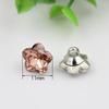 Tres botones de amor botón de diamante de cristal de vidrio color de camisa botón DIY botón de cárdigan de visón