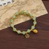 Pulsera del Día de la Madre más vendida para mujer, Pulsera retro de alta apariencia para mamá, Regalo de tarjeta de la fortuna de lujo ligero, Cuentas de alta gama