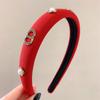 Corea del Sur Super hada hada hada horquilla Diadema Hebilla de metal negro sencilla estilo Chanel diadema de pedrería para todo tipo de salidas