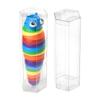 Caixa de plástico retangular caixa de plástico de cor de brinquedo infantil pvc caixa de plástico transparente caixa de embalagem para animais de estimação caixa de plástico pp