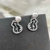 Novos Brincos de Cuia Folha de Bambu Estilo Chinês com Design Nacional, Brincos de Tarraxa com Pérolas, Presilhas de Orelha Disco Espiralador de Mosquitos, Brincos Delicados e Elegantes