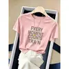 Camiseta Casual Feminina Tendência de Verão Roxo Ameixa Slim Fit Algodão Manga Curta