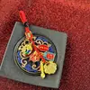 Llavero colgante de pluma Wenchang en el signo del regalo de graduación para estudiantes a ser no. 1 colgante para colgar en bolsa