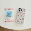 Funda Divertida de Animales de Dibujos Animados Elefante con Soporte para Teléfono Apple 17Promax, Adecuada para 16Pro Doble Capa 18Pro15