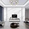 Papel de parede de fundo de TV com paisagem de luxo leve para sala de estar, decoração com linhas, mural de mármore, 8D tridimensional, filme e televisão de alta qualidade, novo