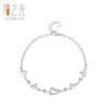 Verano Nuevo Plata Esterlina s925 Pulsera de Corazón con Micro-incrustaciones de Zirconia para Mujer Fresca y Dulce Pulsera de Amor ins Joyería de Plata