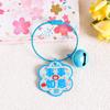 Llavero colgante de tarjeta acrílica original de doble cara buena suerte afortunado texto Jinbao bolsa colgante joyería llavero