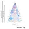 Decoraciones colgantes coloridas de estrellas y copos de nieve para fiestas de cumpleaños infantiles y Navidad, adornos colgantes tridimensionales, decoraciones colgantes transparentes de película de neón.