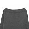 Exportación Transfronteriza Ropa de Mujer 2025 Estilo Europeo y Americano Cuello de Una Línea Suelto Color Sólido Jersey de Punto Top para Mujer M561318