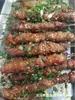 Brochetas de Hierro Desechables para Barbacoa Brochetas de Hierro Redondas Palos Herramientas Utensilios para Barbacoa
