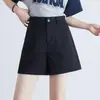 Shorts de Traje Blancos para Mujer, Estilo Delgado de Verano, Pantalones Nuevos 2026 de Cintura Alta, Pierna Ancha, Longitud Media, Holgados, Casual, Ropa de Trabajo, Pantalones de Cinco Puntos