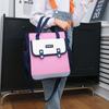 Mochila escolar para estudiante de primaria con logo impreso, portátil, para colgar, bolsa tutorial con estampado, mochila de arte infantil para entrenamiento y clases de recuperación