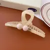 Presilha de Cabelo Coreana de Luxo Leve com Dente Único para Penteados Semi-Presos, Presilha Shark de Tamanho Grande para a Parte de Trás da Cabeça, Piranha de Cabelo de Alta Qualidade para Coques, Presilha de Cabelo em Formato de Coração para Mulheres