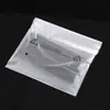 Bolsas Autoadhesivas Personalizadas de CPE Escarchado con Texto Impreso para Cables de Datos de Teléfono Móvil y Ropa, Bolsas de Empaque Autoadhesivas Escarchadas con Símbolos de Protección Ambiental