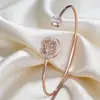 Bestseller Transfronteiriço Europeu e Americano Pulseira Feminina Árvore da Vida Geométrica Cravejada com Zircônia Design Pulseira Aberta Joia de Mão de Nicho