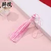 Borla Nueva Estilo Corta y Gruesa de 8 cm Borla Exquisita de Seda de Hielo Accesorio Colgante Bolsita DIY Marcapáginas Colgante Materiales al por Mayor