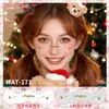 Novidade em estoque adesivos faciais para maquiagem de festa de Halloween e Natal, adesivos faciais que realçam a atmosfera, adesivos de tatuagem