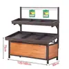 Estantería de supermercado expositor para frutas y verduras estantería de escalera de una, dos, múltiples niveles estantería de verduras de supermercado estantería isla fresca