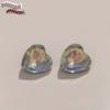 Nova base pontiaguda coração de pêssego cristal vidro diamante moca joia de unha diy cor macaron usar decorações de unha