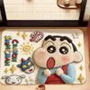 Tapete de Entrada de Lã Estilo Crayon Shin-Chan, Tapete de Banheiro de Terra de Diatomáceas, Antiderrapante, Absorvente de Água, Resistente à Sujeira, Secagem Rápida, Resistente ao Desgaste