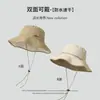 Chapéu de Pescador Usável Dupla Face para Homens e Mulheres, Chapéu Respirável de Cowboy Ocidental para Acampamento ao Ar Livre no Verão, Montanhismo, Pesca, Secagem Rápida