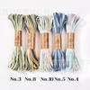 Cuerda de Algodón de Color Degradado de 2 mm 10 m Hilo para Juguete Cultural DIY Cuerda Trenzada Macramé Colgante para Teléfono Móvil Tejido