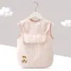 Babero para comer bebé, delantal fino de verano para niños, ropa de protección de alimentos para bebés, babero de alimentación sin mangas impermeable y resistente a la suciedad