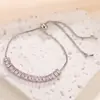 Pulseira de Diamante Zircônia Brilhante de Luxo Leve para Transmissão ao Vivo Transfronteiriça Pulseira Versátil Exquisita de Alta Qualidade para Mulheres Pulseira Ajustável de Puxar