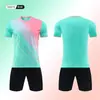 Nuevo conjunto de uniforme de fútbol para niños y adultos, camiseta de manga corta, ropa de entrenamiento para competición estudiantil, camiseta deportiva de secado rápido al por mayor