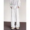 Pantalones largos de invierno para hombres altos, pantalones deportivos tie-dye, estilo americano casual con aspecto desgastado, pantalones de pierna curva estilo japonés