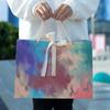 Arte abstrata pintura a óleo saco de presente loja de roupas loja de moda feminina cyber celebridade saco de papel bolsa de férias aniversário saco de papel