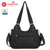 Amazon nuevo bolso de mano multifuncional para mujer multicolor teñido anudado PU casual bandolera de hombro al por mayor