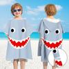 Bata de baño de secado rápido con cremallera para niños, niñas, estudiantes, toalla absorbente para nadar, capa, playa, orilla del mar, bata de baño con capucha
