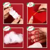 Paquete de Materiales Hechos a Mano DIY Navideño para Niños Colgante Semi-Terminado Tela de Fieltro Decoración Colgante de Árbol de Navidad Decoración Festiva Regalo