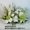 Nova decoração de casamento flor artificial de casamento teto flor artificial flor de plástico fileira de chão guia de flores arranjo de flores palco T