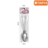 Conjunto de Talheres de Aço Inoxidável Amazon 6 Peças Bolsa de PVC Faca e Garfo Colher Transfronteiriços Faca e Garfo Colher para Bife Ocidentais Conjunto de Supermercado