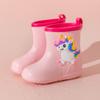 Botas de Chuva Cavalo Arco-Íris 1-9 Anos Eva Pequeno Dinossauro Meninos Estudante Antiderrapante Botas de Chuva Crianças Impermeável Sapatos de Água Bebê Desenho Animado