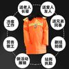 Fábrica directa de abrigo sanitario grueso multifuncional de invierno color naranja con tira reflectante chaqueta de trabajo sanitaria acolchada de algodón
