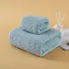 Toalla con Patrón de Espiga de Trigo Gruesa Absorbente No Suelta Bordes Toalla de Baño de Terciopelo de Coral para Adultos Dropshipping Transfronterizo