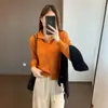 Estilo coreano, tacto de alta calidad: este versátil suéter de punto se puede usar en tres estaciones, creando un look estilizado y elegante. Perfecto para usar en capas. Suéter de punto para mujer, otoño/invierno 2026, H091612