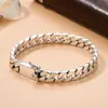 Xiangxu Pulsera de Metal para Hombre Cadena Cubana de Miami de Alta Calidad, Moderna y Personalizada, Clásica y de Moda para Fiesta, Joyería al por Mayor